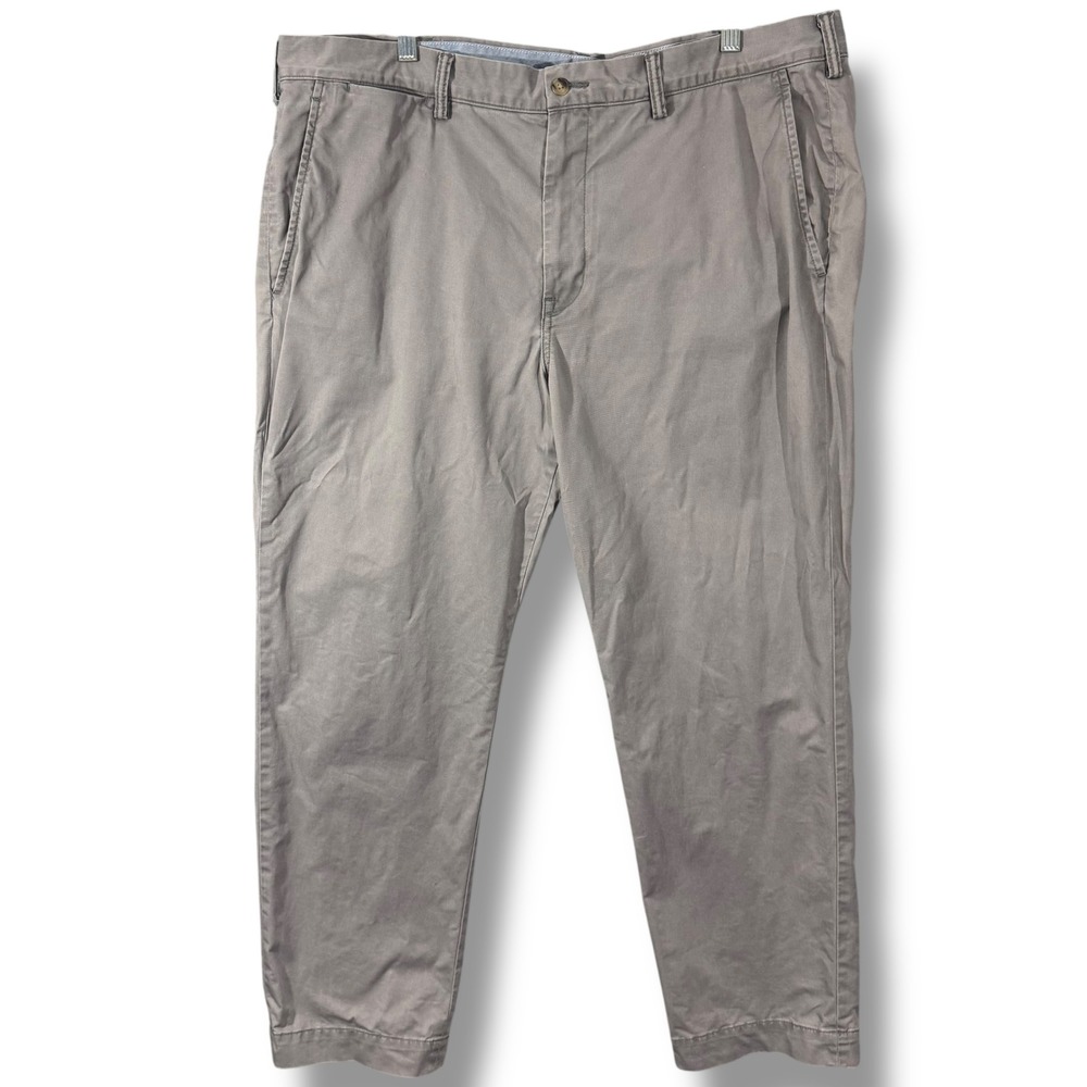 Polo Ralph Lauren Chino Pants Grey 40x30 Cotton Twill Straight Leg Mens